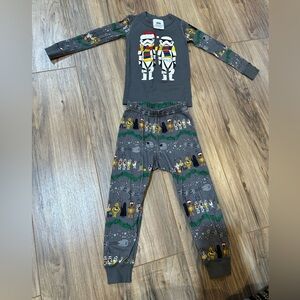 Hanna Andersson Star Wars Stormtrooper Christmas Pajamas Size 90/3